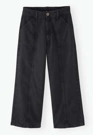Wide-leg trousers, Black, webstill