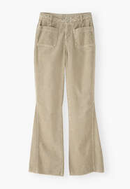 Plait detail cord trouser, Fawn, webstill