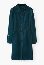 Button-through dress, Petrol, webstill