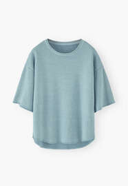 Loopback T-shirt, Pale sky, webstill