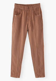 Tapered trousers, Pecan, webstill