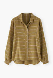 Striped blouse, Olive, webstill