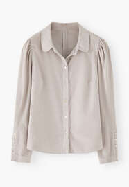 Button-through blouse, Pale mink, webstill
