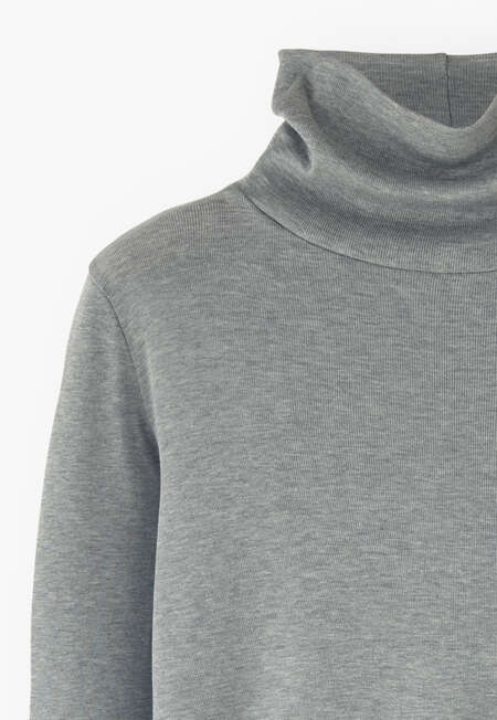 High-neck top, Duck-egg grey, completeTheLook