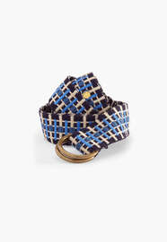 Woven belt, Denim azure, webstill