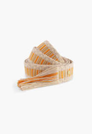 Fringe belt, Ecru orange, webstill