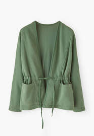 Jersey jacket, Jade green, webstill