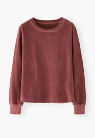 Velour top, Grape, webstill