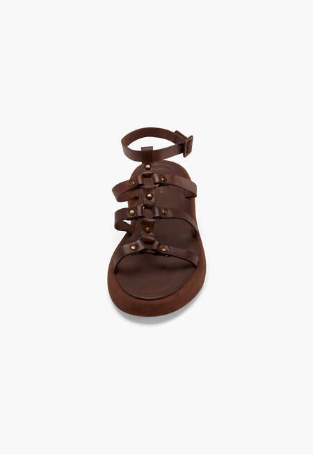 Gladiator sandals, Mahogany, completeTheLook