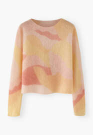 Printed sweater, Pastel sunset, webstill
