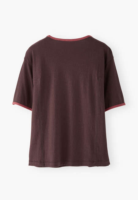 Jersey T-shirt, Deep plum, completeTheLook