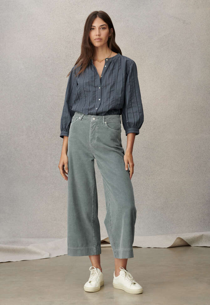 Striped blouse, Washed denim, completeTheLook