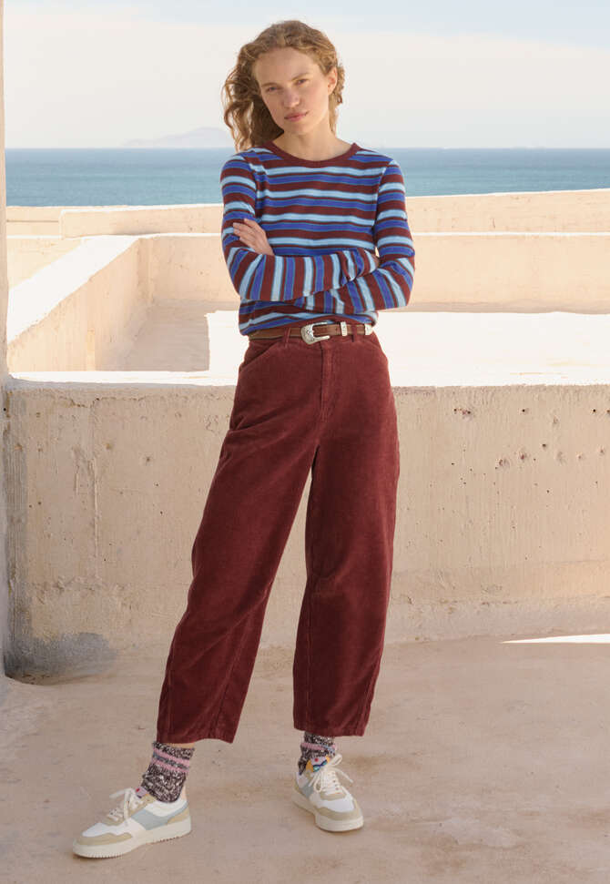 Striped top, Chocolate sky, completeTheLook