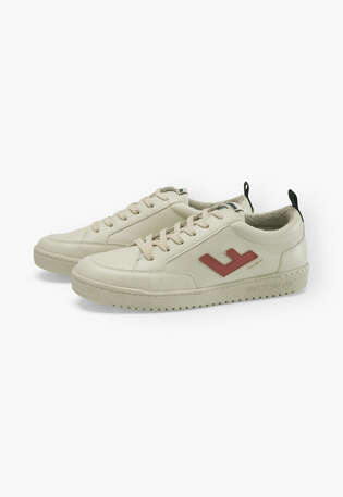 Lace-up trainers, Ecru brick, webstill