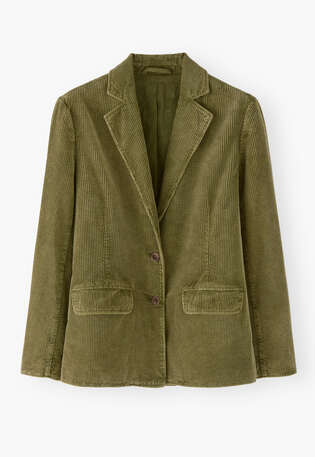 Cord blazer, Olive green, webstill