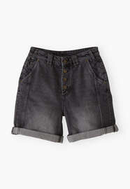 Denim shorts, Charcoal, webstill