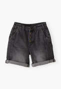 Denim shorts, Charcoal, webstill