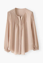 Pintucked blouse, Dusty rose, webstill