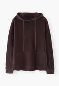Fleece hoodie, Espresso, webstill