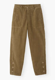 Relaxed carrot cords, Ochre brown, webstill