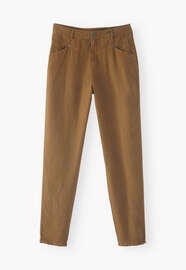 High-waisted trousers, Bronze, webstill