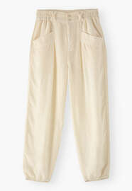 Balloon trousers, Ecru, webstill