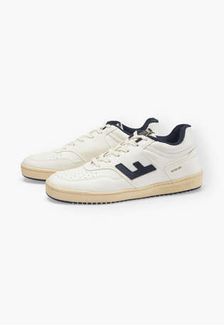 Lace-up trainers, White vanilla navy, webstill