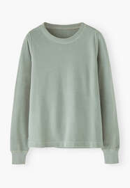 Velour top, Duck egg, webstill