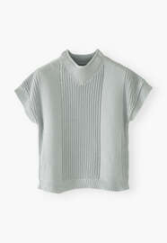 Sleeveless sweater, Dusty blue, webstill