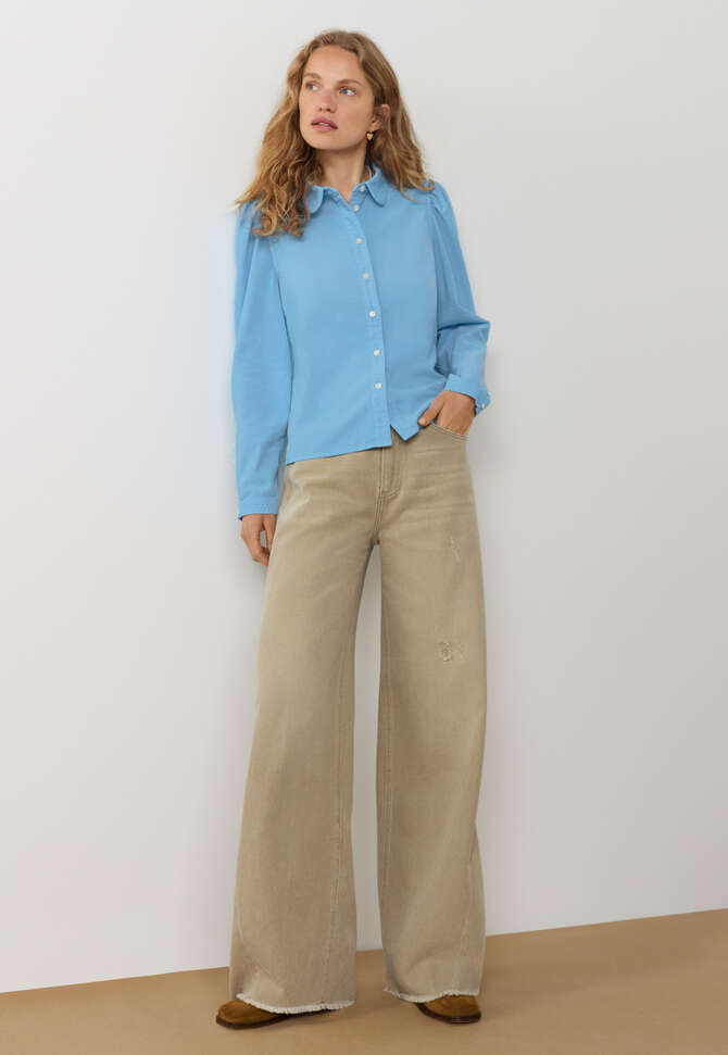 Button-through blouse, Bright sky, completeTheLook