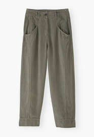 Cropped trousers, Khaki grey, webstill