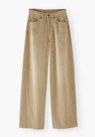 Mid-rise wide-leg jeans, Pale grey, webstill