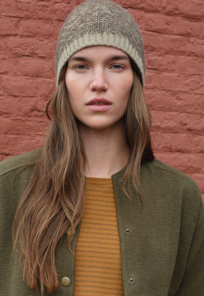 Herringbone hat, Grey mink, completeTheLook