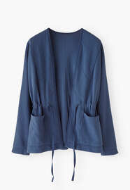 Jersey jacket, Blue indigo, webstill