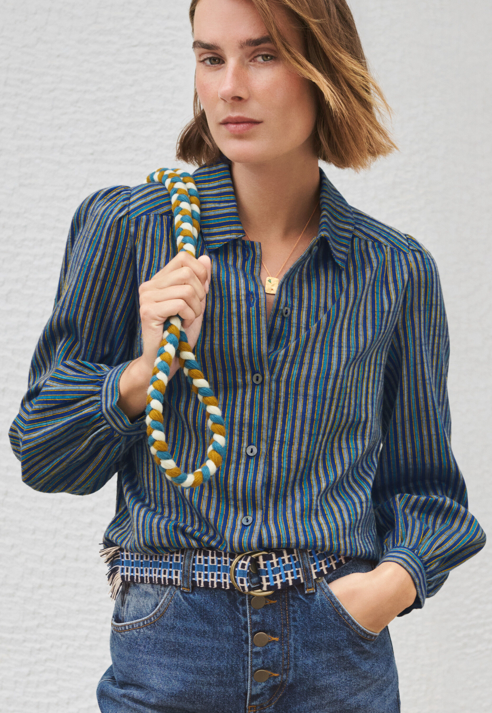Pintuck blouse