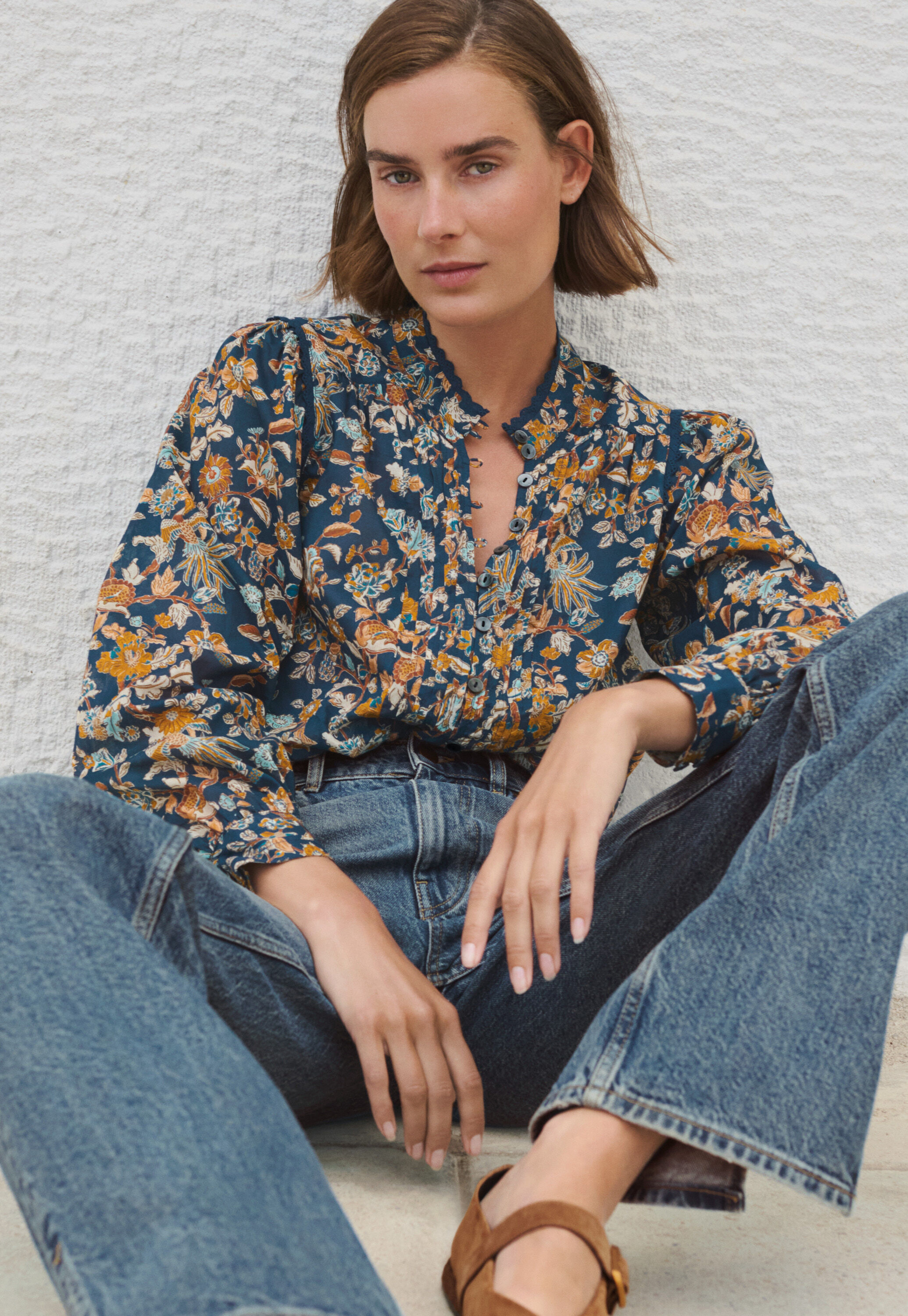 Pintuck blouse