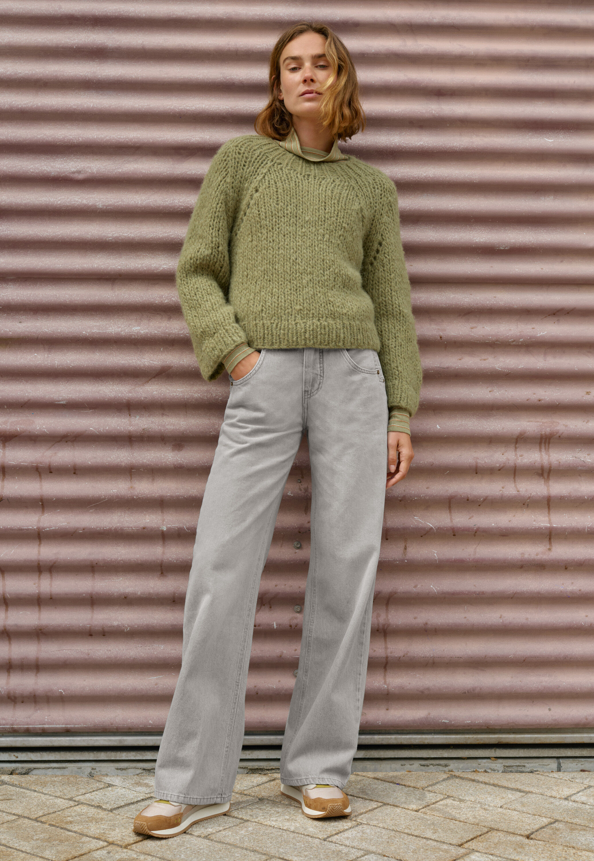 Straight-leg jean, Grey, large