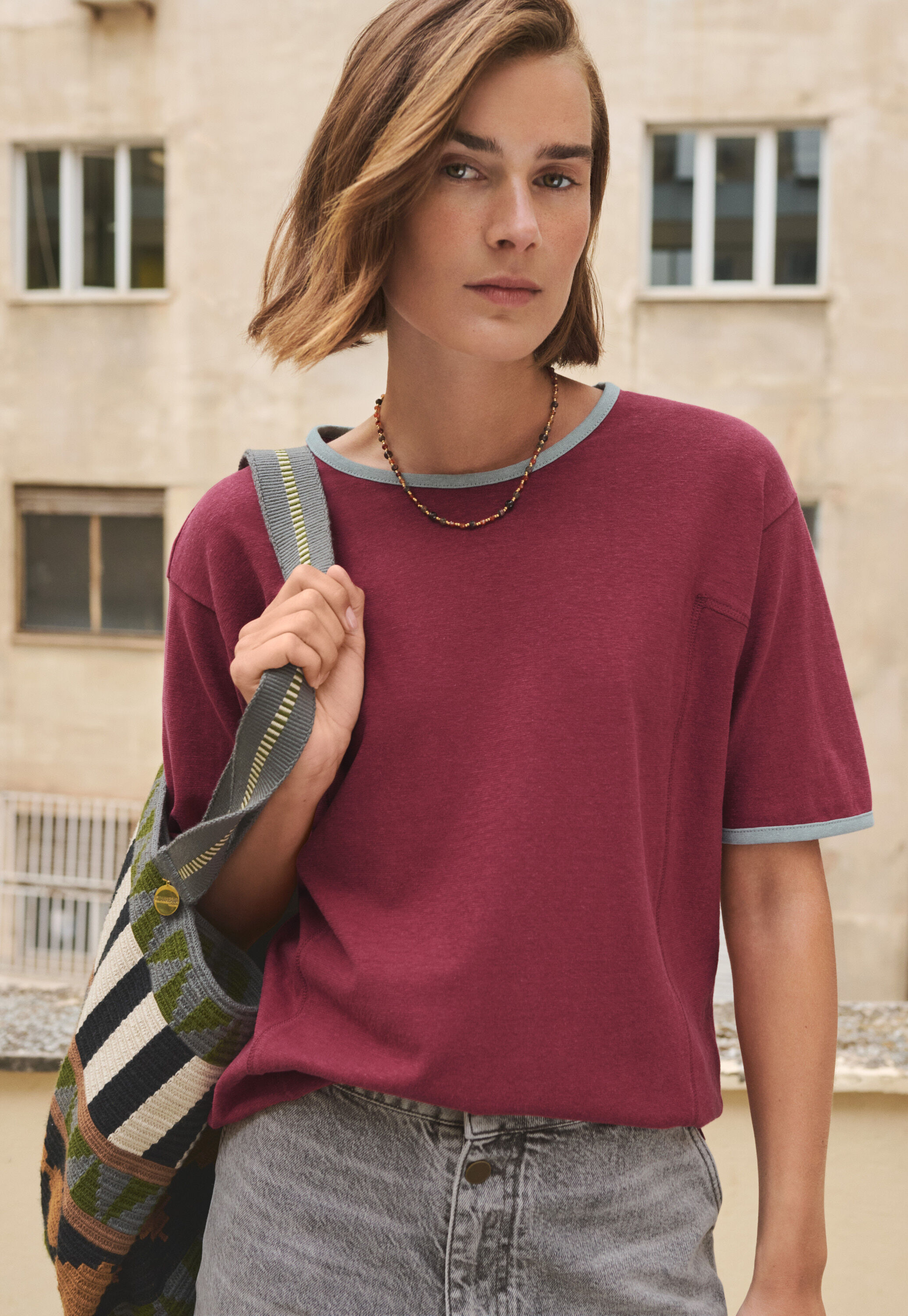 Pintuck blouse