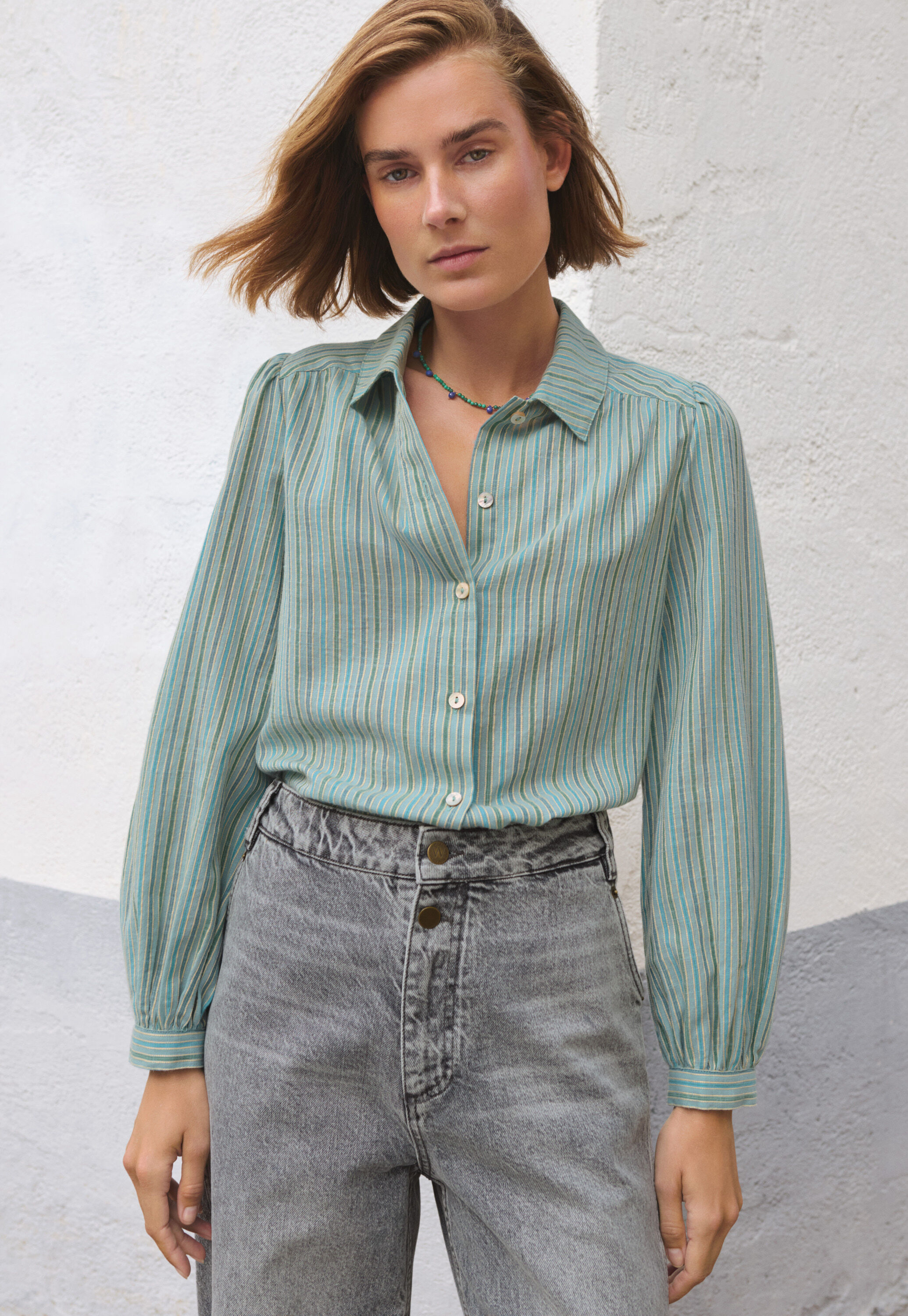 Pintuck blouse