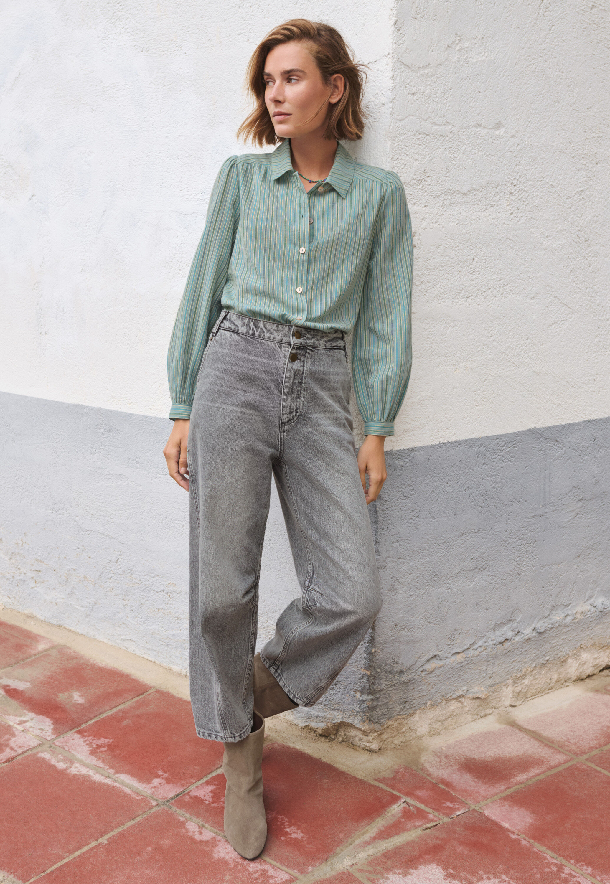 Pintuck blouse