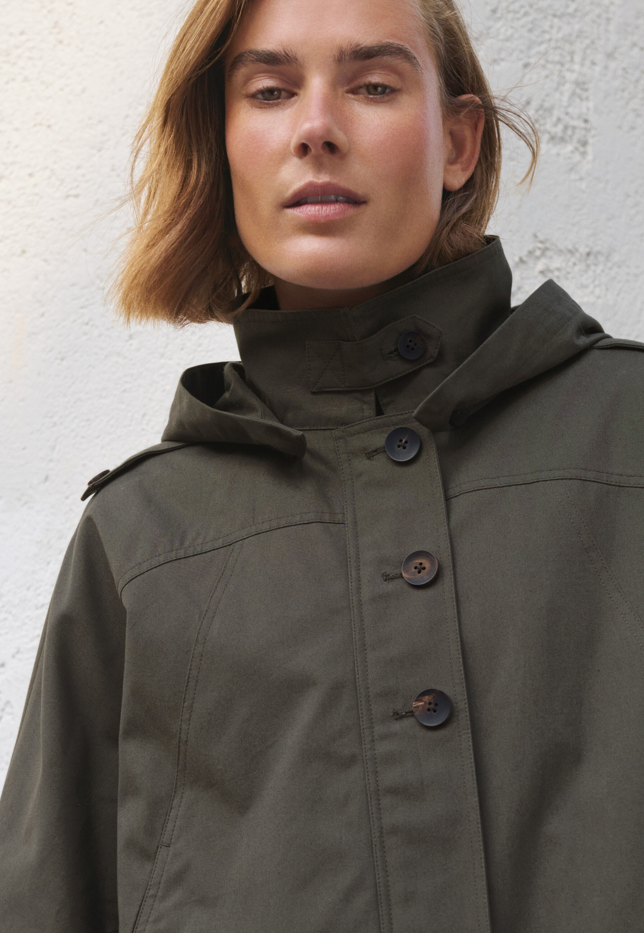 Cape, Dark khaki, large