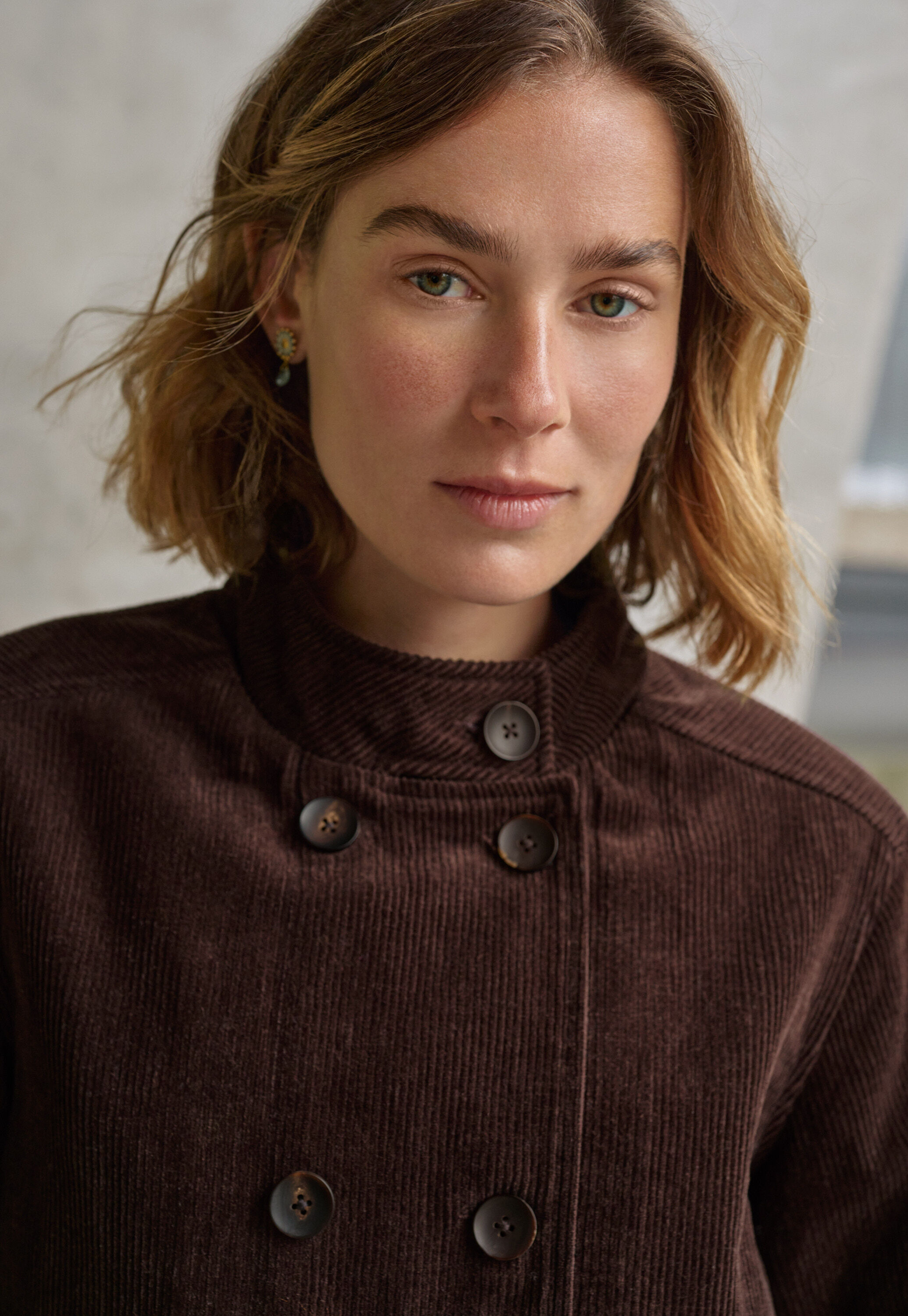 Double-breasted jacket, Dark chocolate, large