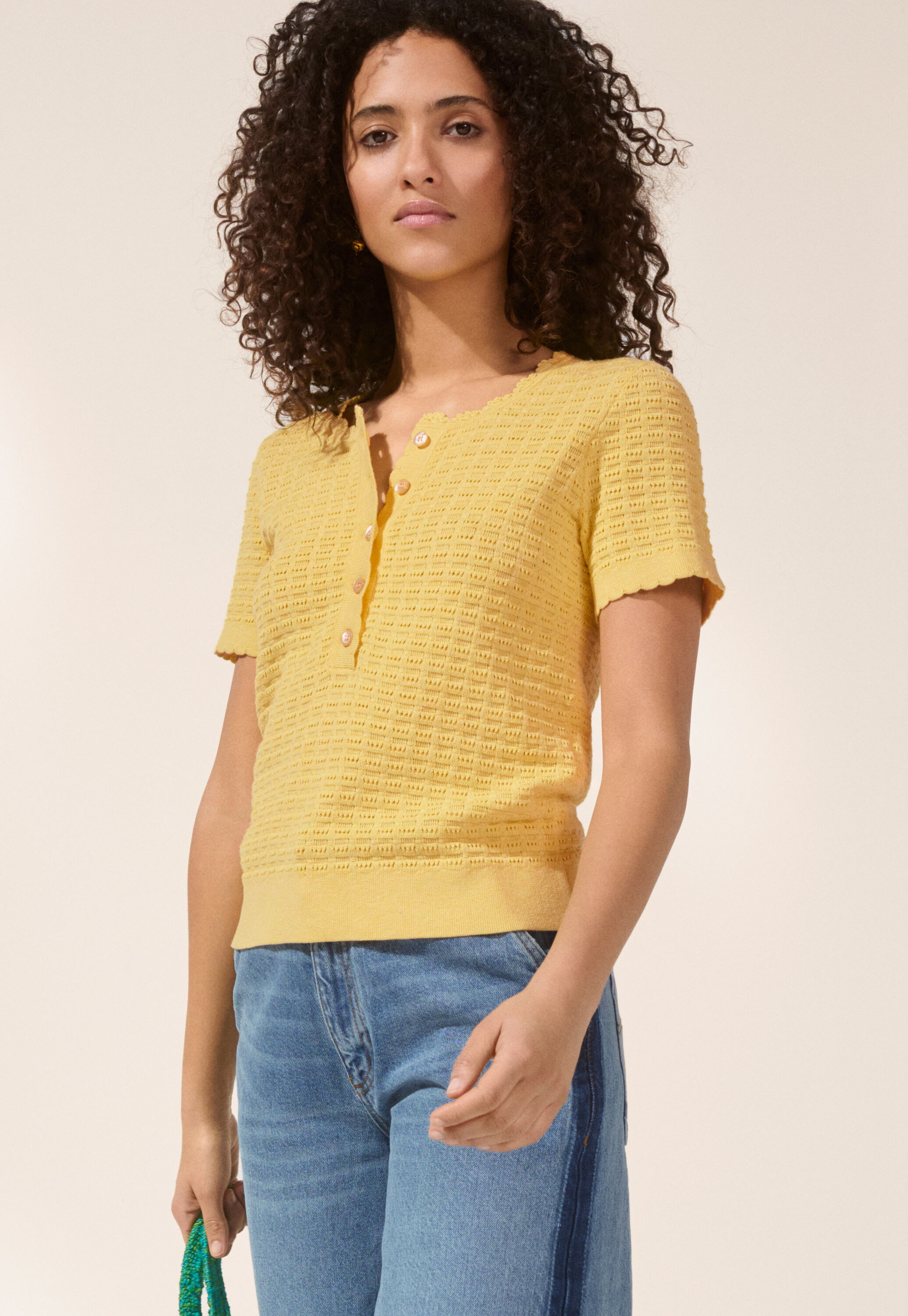 Stitch-detail T-shirt