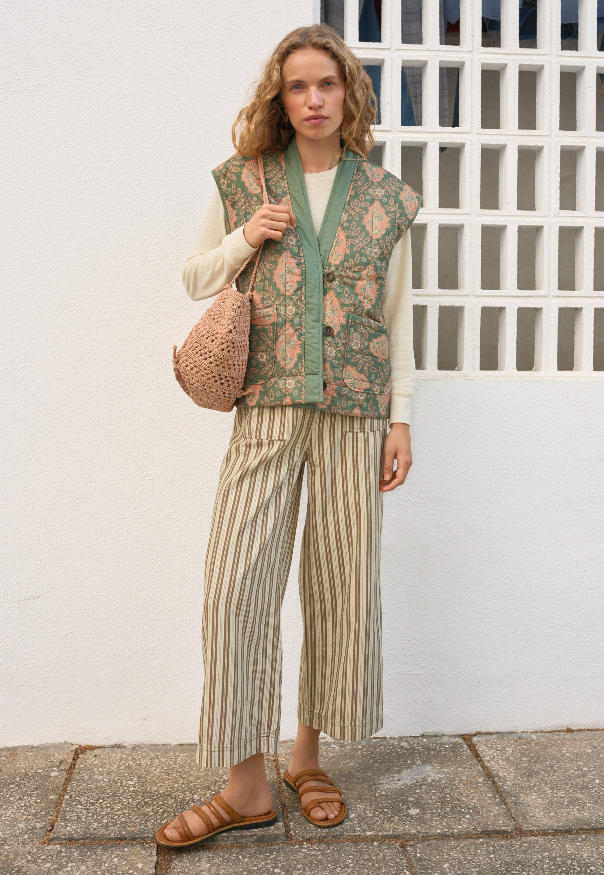 Striped trousers