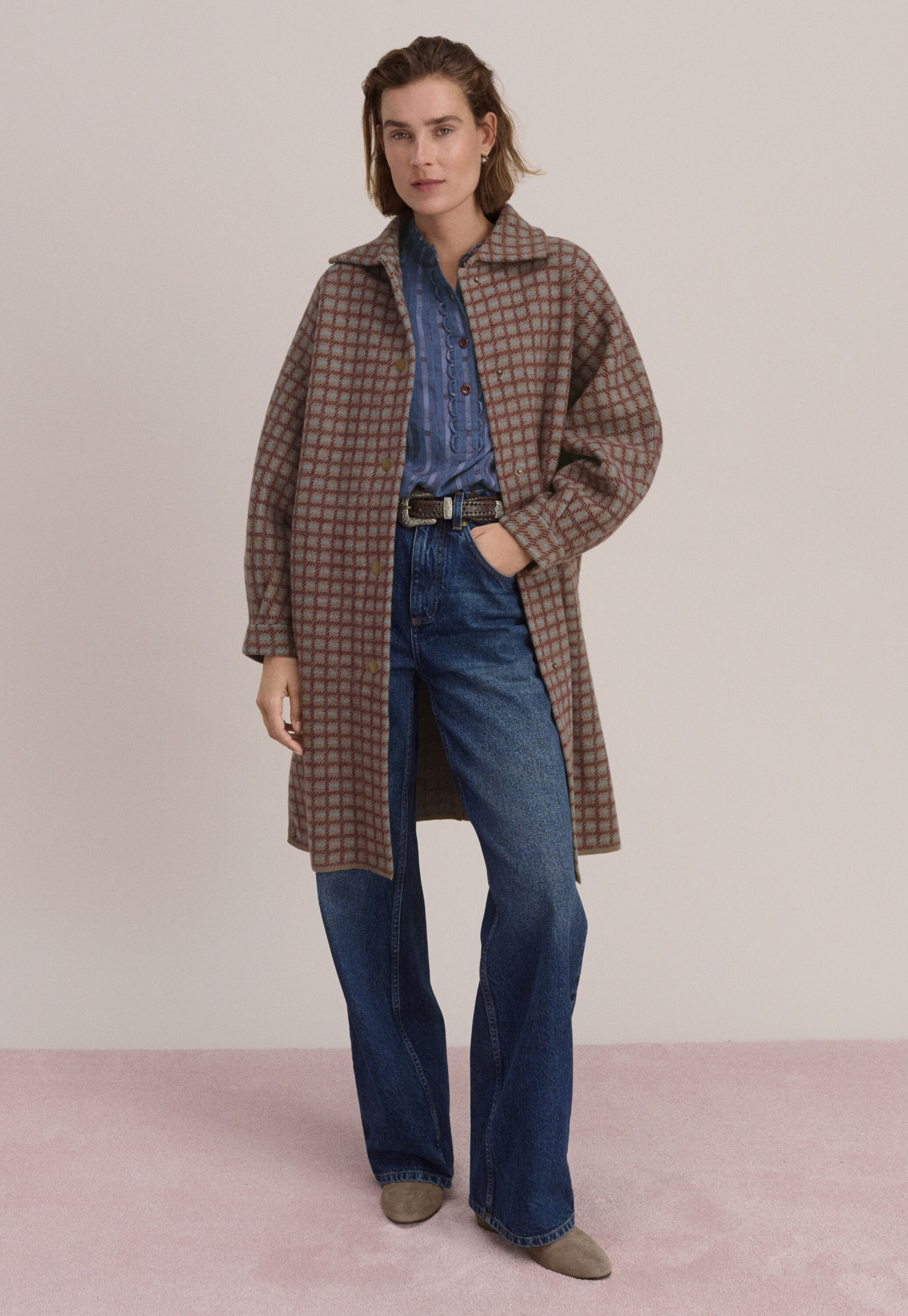 Half-placket blouse