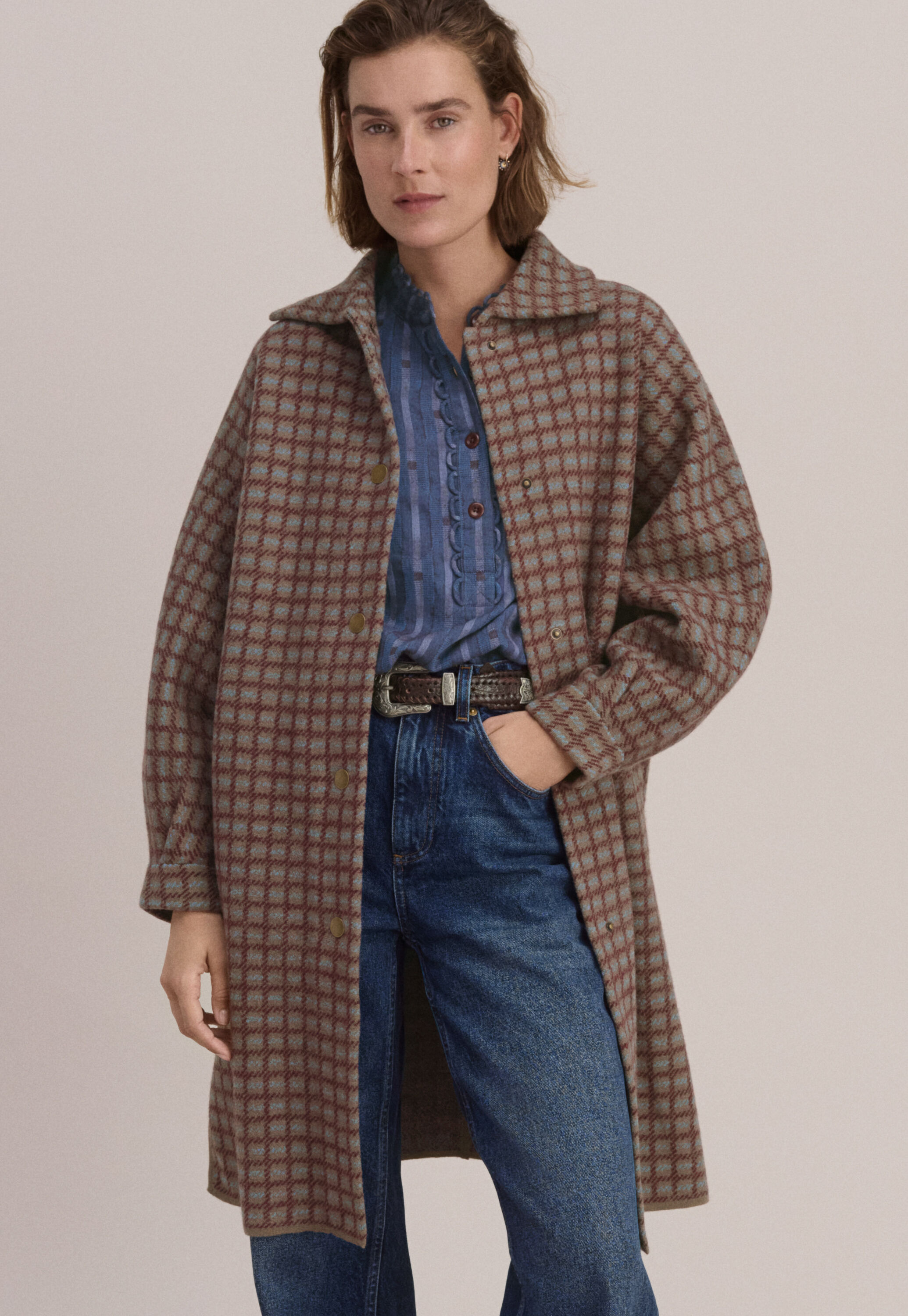 Checked jacket
