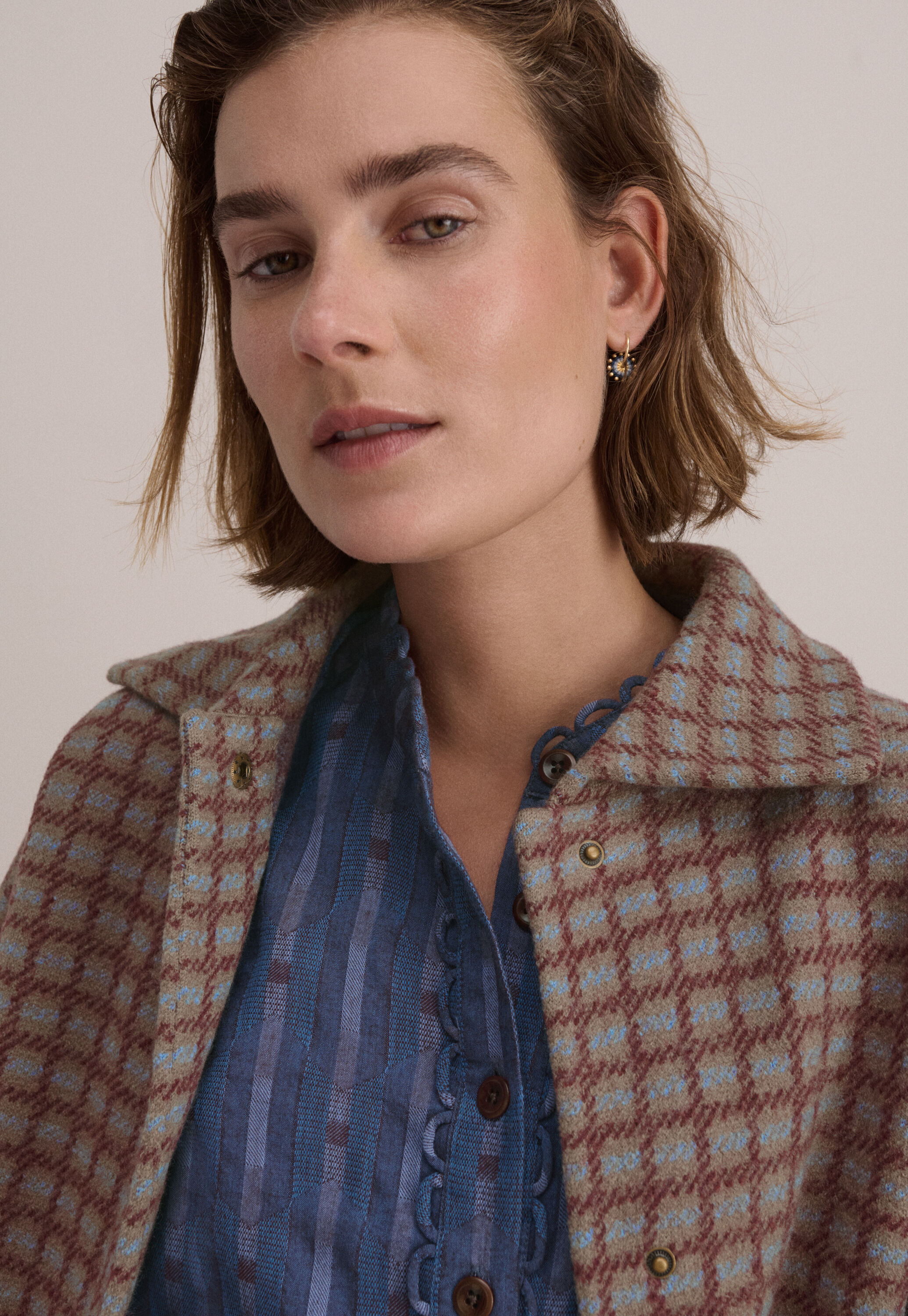 Half-placket blouse