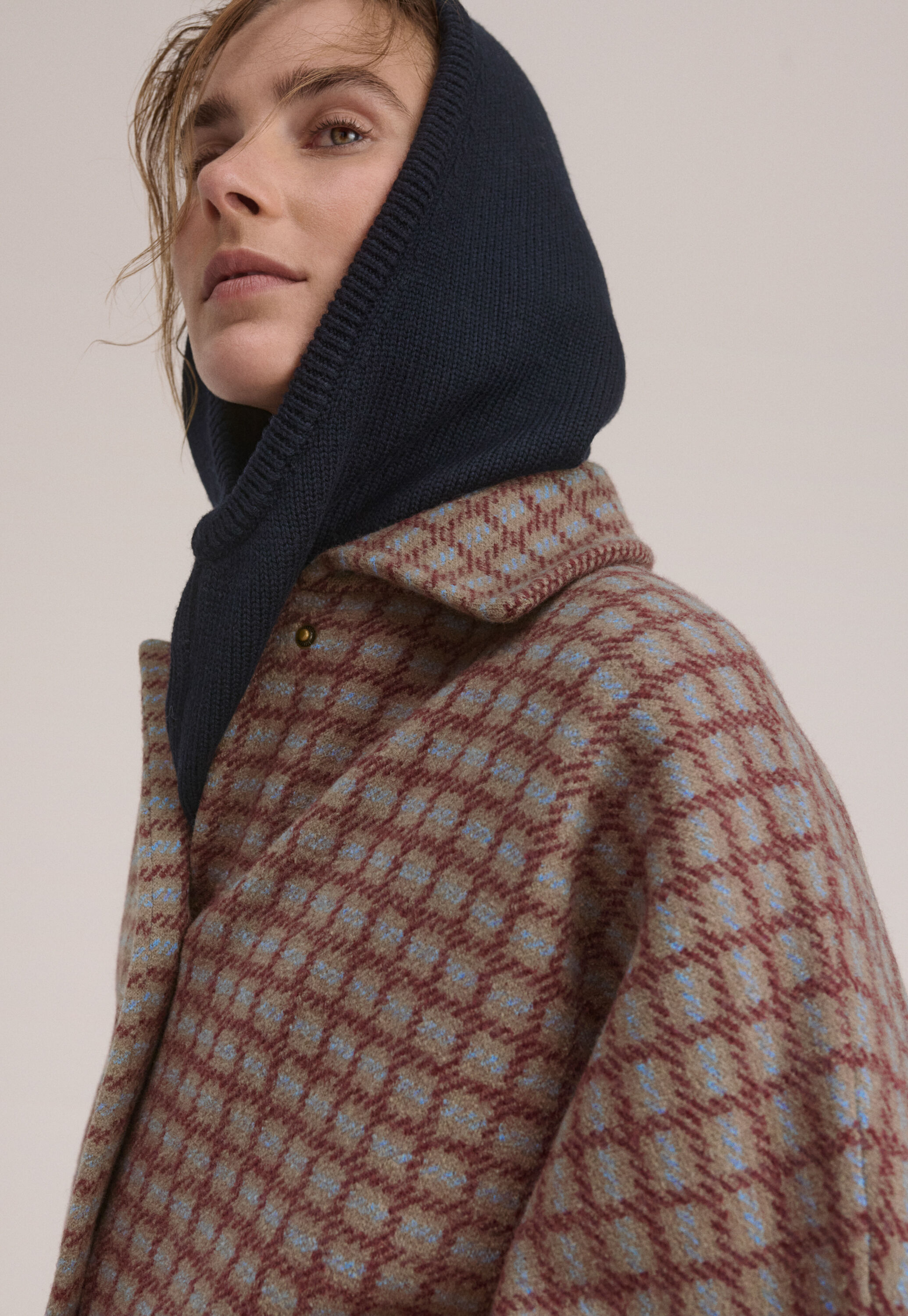Checked jacket