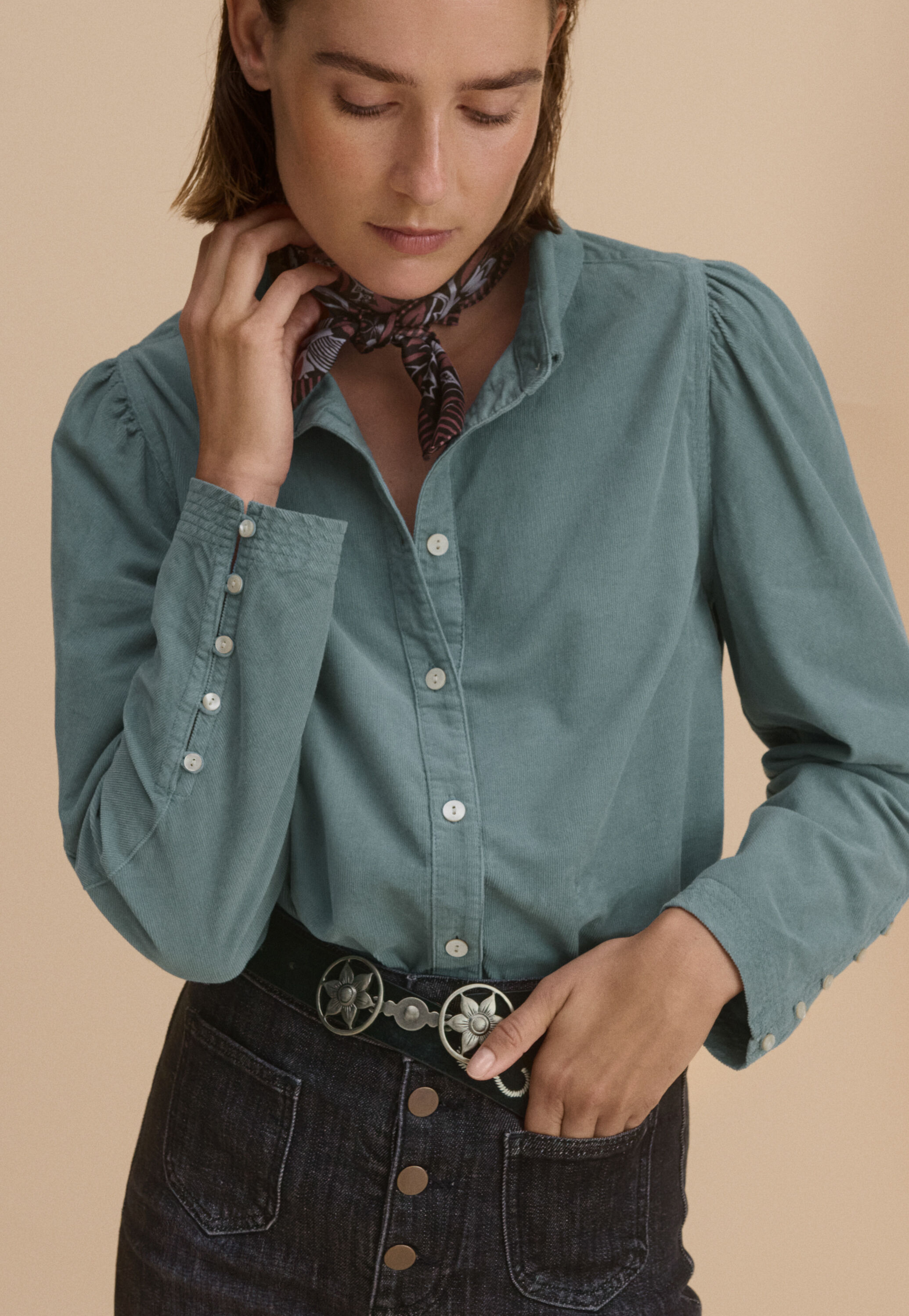 Embroidered belt