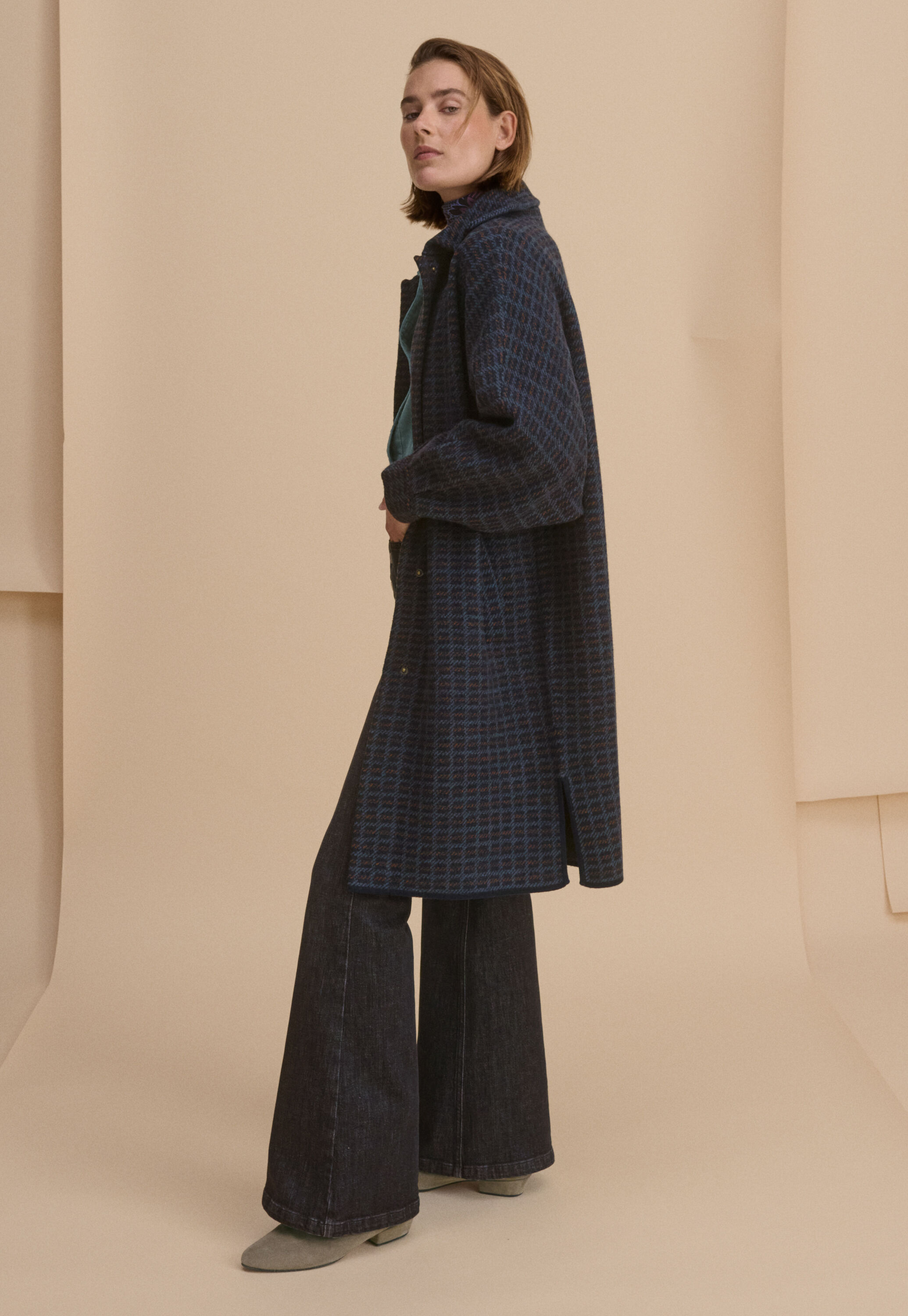 Checked jacket